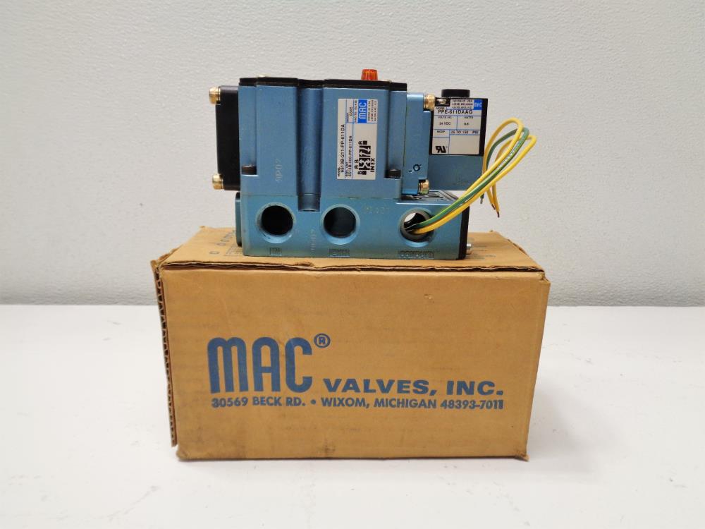 MAC Solenoid Valve 6513B-211-PP-611DA w/ PPE-611DAAG